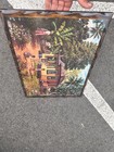 David Moore Signed Framed Landscape Print Tropical House Landscape Realism Art