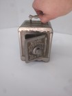 Vintage Cast Iron Combination Safe 4 1 2  Penny Bank Grape Clusters Antique B115