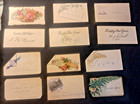 Antique Victorian Greeting Card Lot Of 25 Different  Plain  Fancy  All  W faults