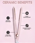 New Beachwaver Coast Pro Ceramic Flat Iron Hair Straightener Styling Iron Pink