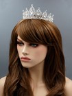 Gorgeous Clear Austrian Crystal Rhinestone Tiara Crown Bridal Party Pageant 5437