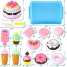 Lovestown Pretend Desserts Food Toy  15 Pcs Play Set For Kids Kitchen  Dounts