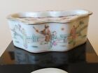 Chinese Famille Rose Cricket Box   Covered Pot  Figures -- Late Qing To Republic