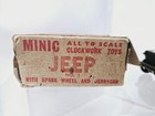 Vintage Triang Minic Tinplate Clockwork Jeep Working Boxed
