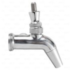 Stainless Steel Flow Control Draft Beer Faucet With Removable Threaded Spout