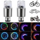 2pcs Valve Stem Cap Led For Bike Bicycle Car Motorcycle Wheel Tire Light Lamps