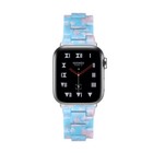 Fashion Resin Stainless Steel Watch Strap Band For Apple Watch 8 7 se 6 5 4 3 2