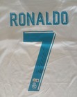 Cristiano Ronaldo Signed Adidas Xl Real Madrid Soccer Home Jersey - Beckett Bas 
