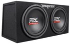 Mtx Terminator Tne212d 1200 Watt Dual 12    Subwoofers sealed Sub Box amp wire Kit