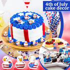 50 Pcs Patriotic Eagle Duck Figurine Mini Resin Veteran Ducks 250th Anniversary