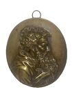 Victorian Antique Bronze Dore Cast Wall Plaque Of Saint Paul