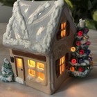 Glenview Mold Ceramic Christmas House 5    Village Piece Missing Bulbs No Light bx