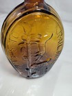 Amber To Brown     success To The Railroad    Glass Flask Bottle Great Historic Pc