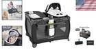 Compact Portable Playpen With 4 Functions - Bassinet  Crib  And Diaper Changer