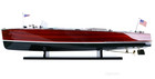 1938 Chris Craft Triple Cockpit Runabout Wooden Model 32  Painted Boat New