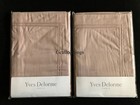  280 Yves Delorme Triomphe Lila 2 King Shams  Lilac Lavender Purple Pink France