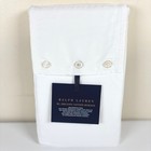 Ralph Lauren Organic Sateen Border European Sham Parchment 26x26 Neutral Lux New