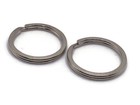 2pc 1 Inch Nickle Plated Flat Split Ring Key Rings Key Holders