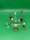 Vintage Coleccionables Lot Of 7 Miniature Perfume Bottles   2 Glass Bottle Tops