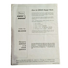 Sears Craftsman 18  Snowthrower Snowblower Model   663818100 Owner s Manual Euc