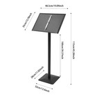 Menu Stand With Binder  Floor Standing Menu Stand  Freestanding Menu Stand
