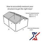 6 Mil Blue Color Heavy Duty Tarp   Canopy By X1tools tarps  over 126 Sizes 