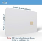 10 Pack Sle4442 Chip Cards W hico 2 Track Mag Stripe 5 16inch  8 4mm 