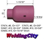 Weldingcity   10-pk Tig Welding Large Gas Lens Ceramic Cup 57n74  8   Us Seller