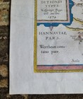 Antique 1574 Buchaviae Map Abraham Ortelius  Wolfgango Regrwill Auctore Germany