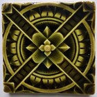 Antique Trent Tile Green Medallion Arts And Crafts Signed 4 25 x4 25  Original 
