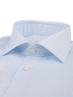 Stenstroms - Men s Dress Shirt Light Blue Checked Twill Shirt - Fitted Body