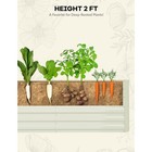 Galvanized Metal Raised Garden Bed - Deep Root Planter For Vegetables  Flowers