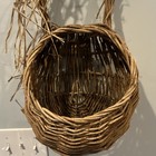 Vintage Woven Twig Wall Pocket Basket Hanging Willow Vine Rustic Farmhouse