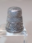 Antique Sterling Silver Ketcham   Mcdougall Mkd Ornate Thimble Size 7