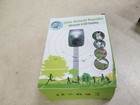 Solar Animal Repeller  Outdoor Weatherproof Solar Powered  Ultrasonic Led Flash