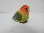 Lovebird Parrot Figurine Sculpture Mini Wood Art Statue Decor Carve Ornament
