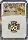 32-31 Bc Marc Antony Ancient Roman Silver Denarius Coin Horn Of Ammon Ngc Xf