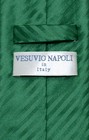Vesuvio Napoli Necktie Emerald Green Vertical Stripes Design Mens Neck Tie