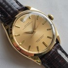 Rolex Oyster Perpetual 1002 34mm 14k Gold Mens 1960s Vintage Automatic Na111b