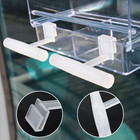 2pcs Bird Perch Stands  Acrylic Parrot Feeder Playstand Window Bird Feeder Acces