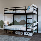 Metal Bunk Bed Twin Over Twin heavy Duty Steel Bunk Beds With Ladder   Full 