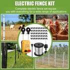 5 Mile Electric Fence Charger Kit 0 25 Joule 110v Wire Insulators For Poultry