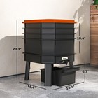 4-tray 7 4 Gal Outdoor   Indoor Worm Composter Bin  Orange