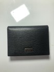 Salvatore Ferragamo Card Holder Case Men s Black Nero Red Wallet Logo Silver
