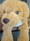 Fao Schwarz Brown Lab Dog Puppy Laying Floppy Soft Plush 21 Inch