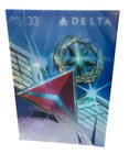 Delta Airlines Trading Card 747-400 Rare Card  33 Holographic One Year Only 2015