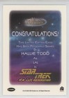 2017 Rittenhouse Women Of Star Trek 50th Anniversary Auto Hallie Todd Auto 1i9