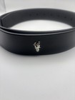 P r a d a Milano Belt With Silver Belt Buckle  Brand New