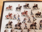 Nice Vintage Lot Of 60  Pieces Lead Civil War  Blue   Gray Figures