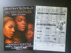 Destiny s Child Beyonce 2004  Japan Flyer X4 Amerie Destiny Fulfilled Mtv Promo 